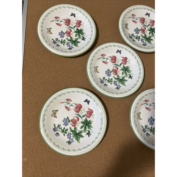 Mikasa set of 5 GARDEN BLOOM  7 3/4" Salad Plates Studio Nova Y 2372 - Picture 5 of 16